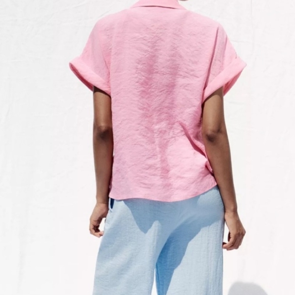 Zara Pink Blouse - Picture 6 of 8